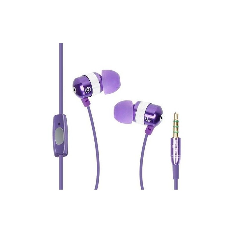 ACCESSORY POWER - GOgroove audiOHM HF Ecouteurs Intra Auriculaires Violet
