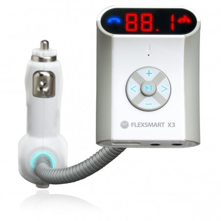 GOgroove Transmetteur FM Bluetooth Kit de Voiture Mains Libres Sans Fil Adapteur Radio Chargeur USB Allume-Cigare