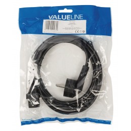 Câble d'alimentation 2m Schuko M - C13 Type F (CEE 7/4) - IEC-320-C13 Noir