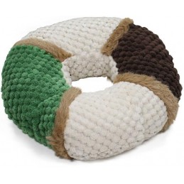 Knuffelwuff - Anneau en peluche et velours côtelé avec sifflet env Ø 18 cm