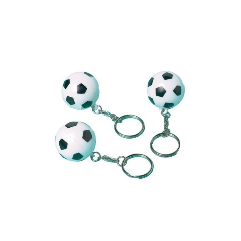 AMSCAN - 12 Porte-clefs ballons de Foot
