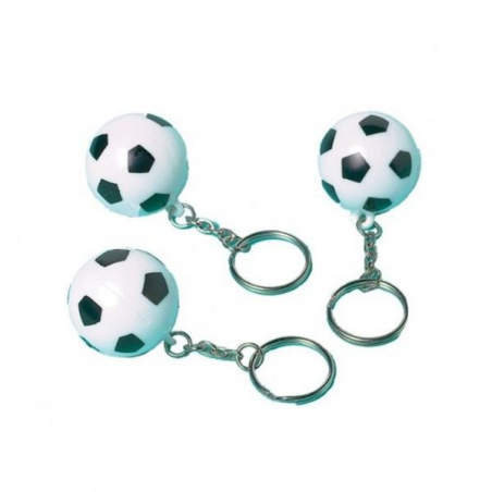 AMSCAN - 12 Porte-clefs ballons de Foot
