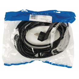 VALUELINE - Câble d'alimentation 10m Schuko M - C13 Type F (CEE 7/4) - IEC-320-C13 Noir