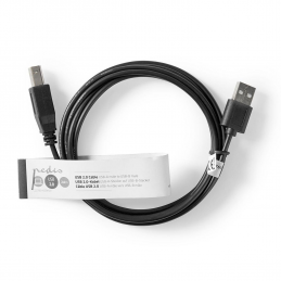 NEDIS - Cable USB Cordon USB 2m - 2 m - A/B Mâle/Mâle Imprimante Scanner ... 