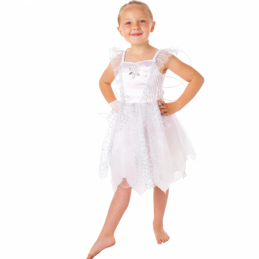 Déguisement Costume Fée Blanche avec des ailes - 4-6 ans - Amscan