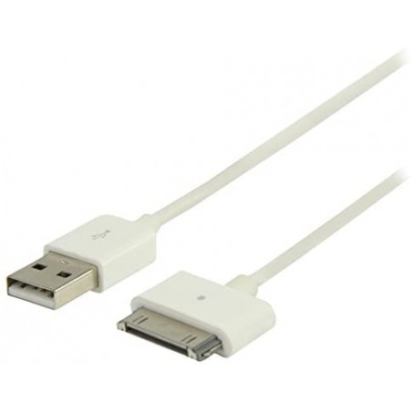 Câble de synchronisation pour iPad/iPhone/iPod 1 m Blanc - Valueline