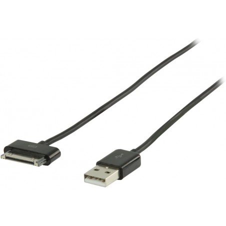 Câble de synchronisation et de charge pour iPad/iPhone/iPod 1 m Noir - Valueline