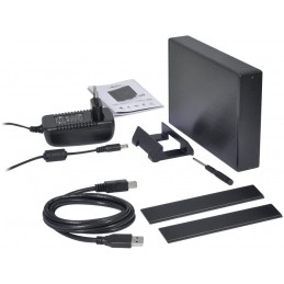 Boitier externe Advance STEEL DISK SSD/HD 2.5 SATA - USB 3.0 Noir Alu