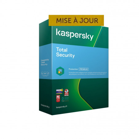 Mise à Jour Kaspersky TOTAL Security 2022 - 5 App PC, MAC, Android, iOS 1an Licence officielle par mail - ESD