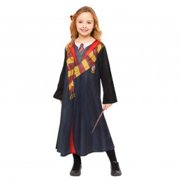 Déguisement Costume enfant Ensemble Hermione Deluxe - robe baguette et noeud - taille 6-8 ans - AMSCAN