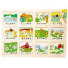 Puzzle Calcul - Apprendre à calculer - Jeu éducatif en Bois - LEGLER Small Foot