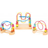 Lot de 3 Petit Circuit de motricité Nature env 14x10x12cm - jouet motricité et éducatif Bois et Métal - LEGLER Small Foot