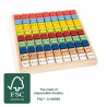 Table de multiplication multicolore Educate - Apprendre à calculer - Jeu éducatif en Bois - LEGLER Small Foot