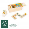 Domino Safari - Animaux de la Jungle - FSC 100 % - 3 ans et + Jeu éducatif en Bois - LEGLER Small Foot
