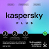 Kaspersky Plus 2023 - Multidevice 3 App 1 An 2 coffres - PC Mac Android iOS - Ed Française Licence officielle par mail - ESD