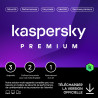Kaspersky Premium 2023 - Multidevice 3 App 1 An 2 coffres - PC Mac Android iOS - Ed Française Licence officielle par mail - ESD