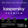 Kaspersky Premium 2023 - Multidevice 10 App 1 An 5 coffres - PC Mac Android iOS - Ed Française Licence officielle par mail - ESD