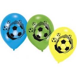 AMSCAN - Lot 6 Ballons à gonfler Football Party 2