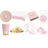 Lot Kit Pack Anniversaire Princesse 1 jour assiette, gobelet, serviette, invitation, nappe, sachet, tiare, jouet