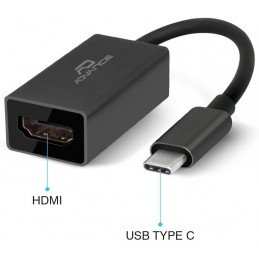 Adaptateur USB type C male...