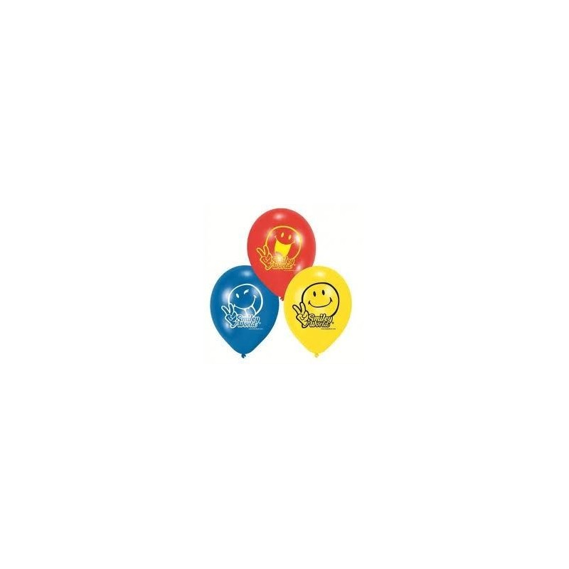 Riethmuller - Lot 6 Ballons à gonfler Smiley Comics