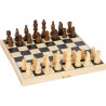 Jeu d'échecs en format boite de voyage env. 26 x 26 x 2 cm - Jeu de société en bois - LEGLER Small Foot