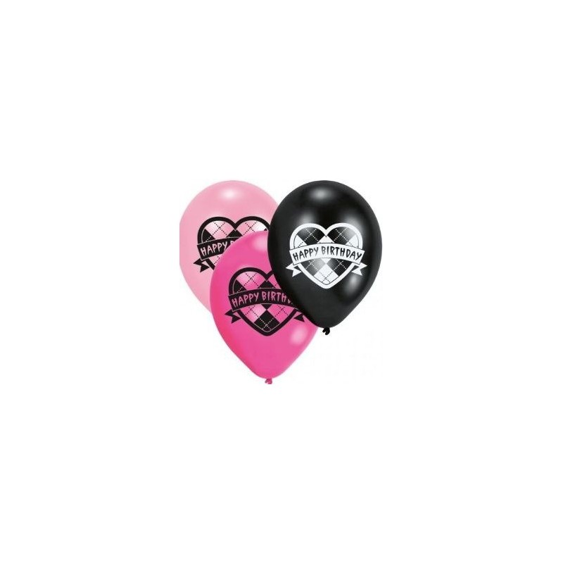 Riethmuller - Lot 6 Ballons à gonfler Monster High Happy Birthday