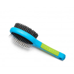 Brosse double face, poils...