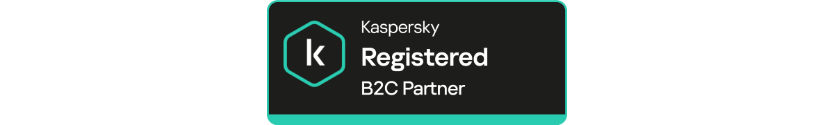 Le nouveau badge officiel B2C certifiant à Bluetik le statut de revendeur Kaspersky